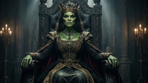 Skrull Queen on Throne