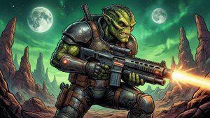 Skrull Warrior Combat