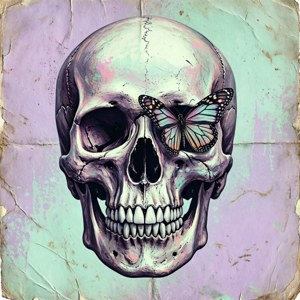 Skull and Butterfly