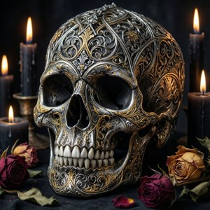 Skull and Candles