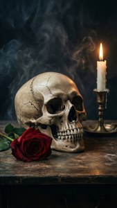 Skull and Rose Desk