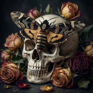 Skull and Roses Moth