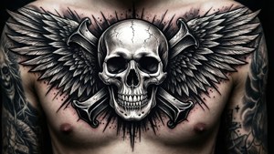 Skull and Wings