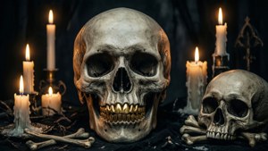 Skull Gold Teeth