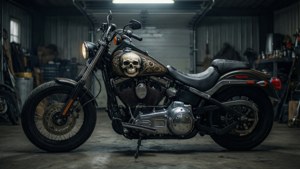 Skull Motorcycle