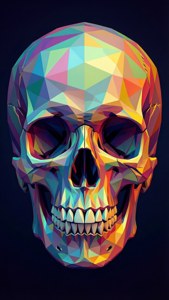 Skull Poly Color