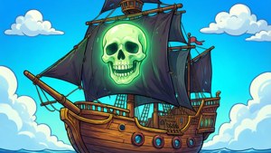 Skull Sail Cartoon