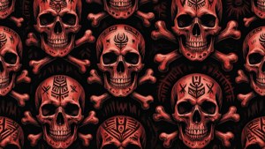 Skull Tribal Edge