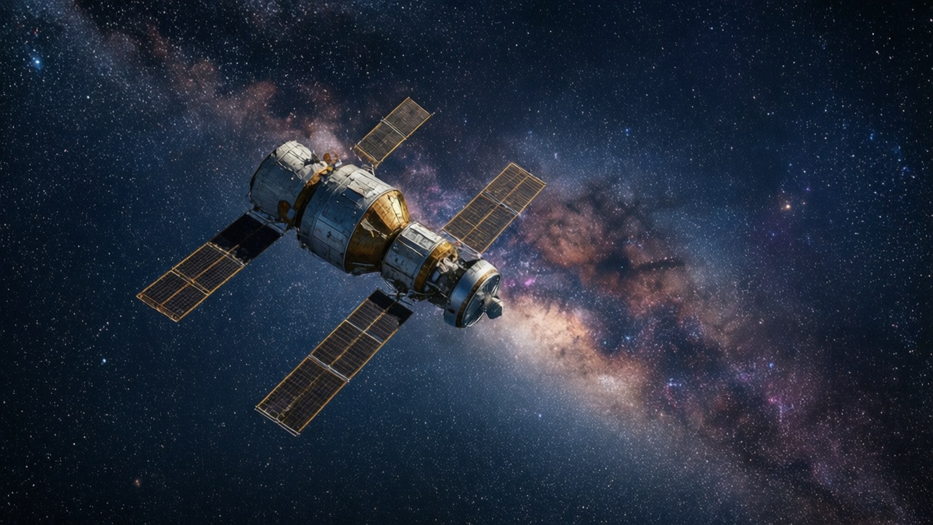 Skylab Milky Way Drift by Wallpapers.art Studio