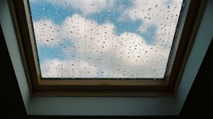 Skylight Rain Drops