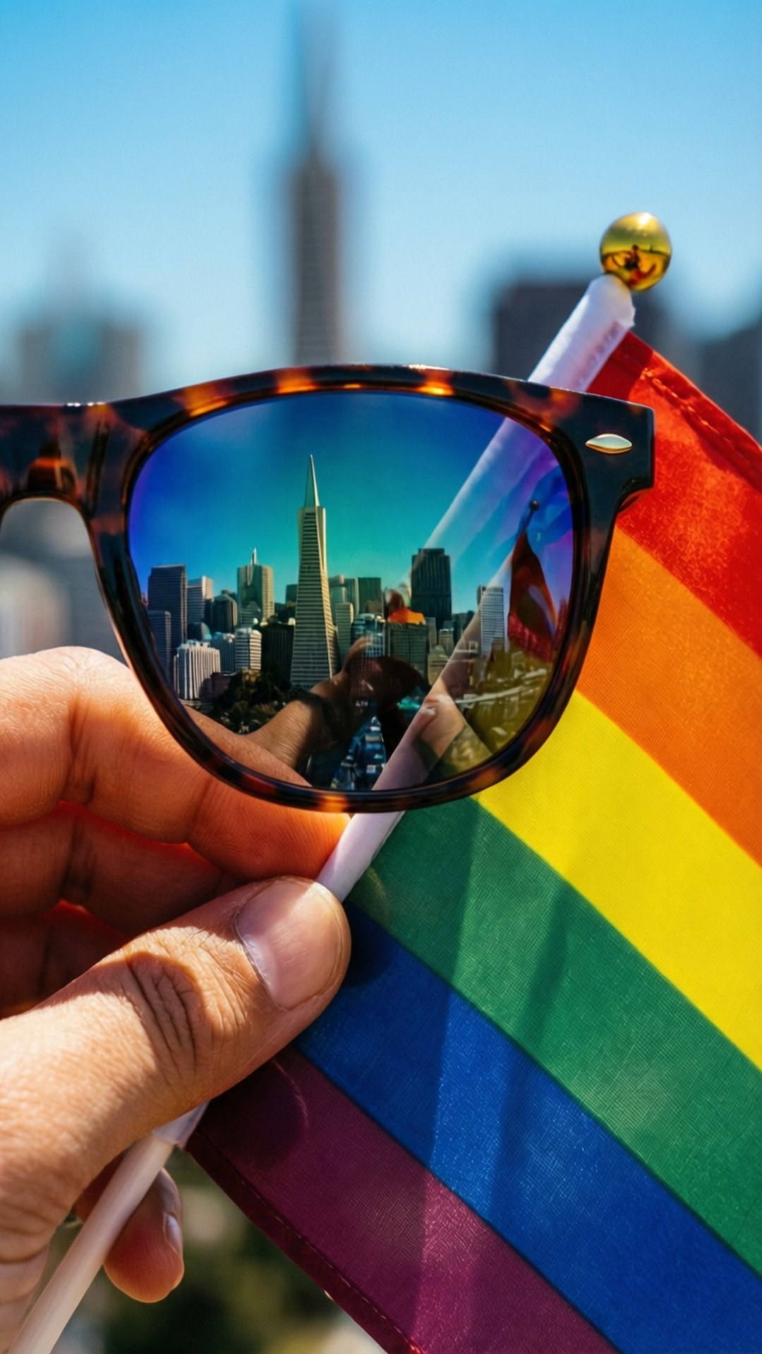 Skyline in Sunglasses by Wallpapers.art Studio