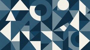 Slate Blue Geometry