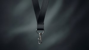Sleek Black Lanyard