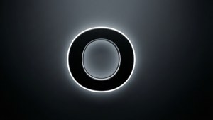 Sleek Black Outline O