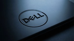 Sleek Dell Logo Close-up