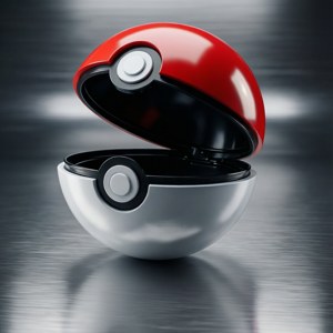 Sleek Open Pokéball