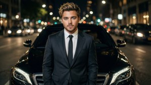 Sleek Suit Night Drive