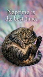 Sleeping Cat Naptime