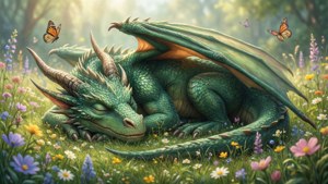 Sleeping Meadow Dragon