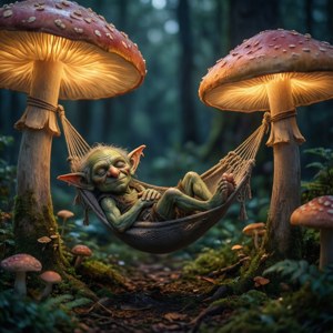 Sleeping Mushroom Goblin