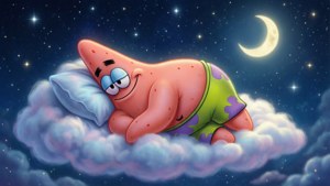 Sleeping Patrick on Cloud
