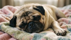 Sleeping Pug Cozy