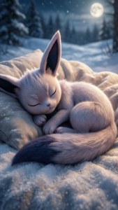 Sleeping Snow Glaceon