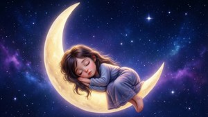 Sleeping Thing 1 on Moon
