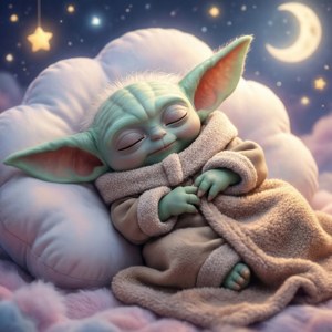 Sleepy Baby Yoda