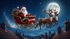Sleigh Ride Over City
