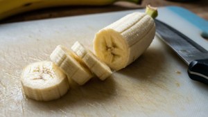 Sliced Banana on Board
