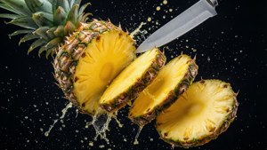 Slicing Pineapple Action