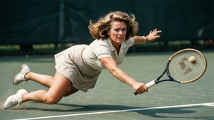 Sliding Shot on Hard Court