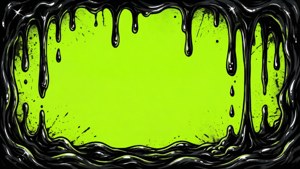 Slime Drip Grunge Border