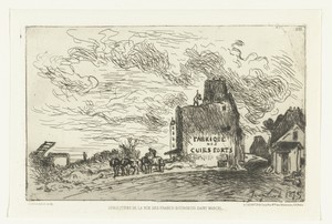 Sloopwerkzaamheden aan de Rue des Francs-Bourgeois Saint Marcel