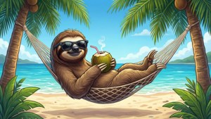 Sloth Beach Hammock