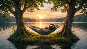 Sloth Island Hammock Sunset
