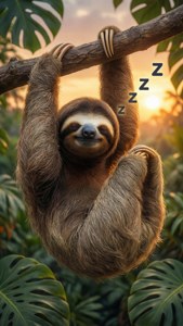 Sloth Sleep in Tropics