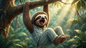 Sloth Toon Morning