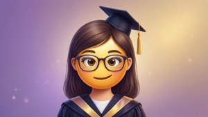 Smart Emoji Grad Cap