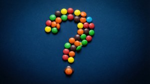 Smarties Question Mark