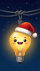 Smiley Bulb Santa