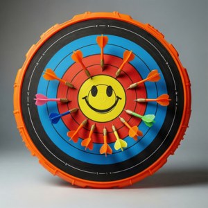 Smiley Dart Target
