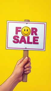 Smiley For Sale Sign