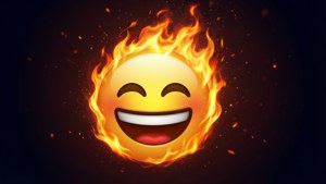 Smiley in Flames