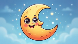 Smiling Crescent Moon