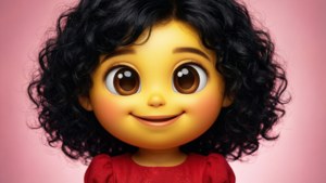Smiling Emoji Girl
