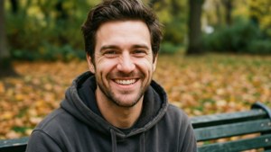 Smiling Handsome Man Park