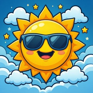Smiling Sun Clipart