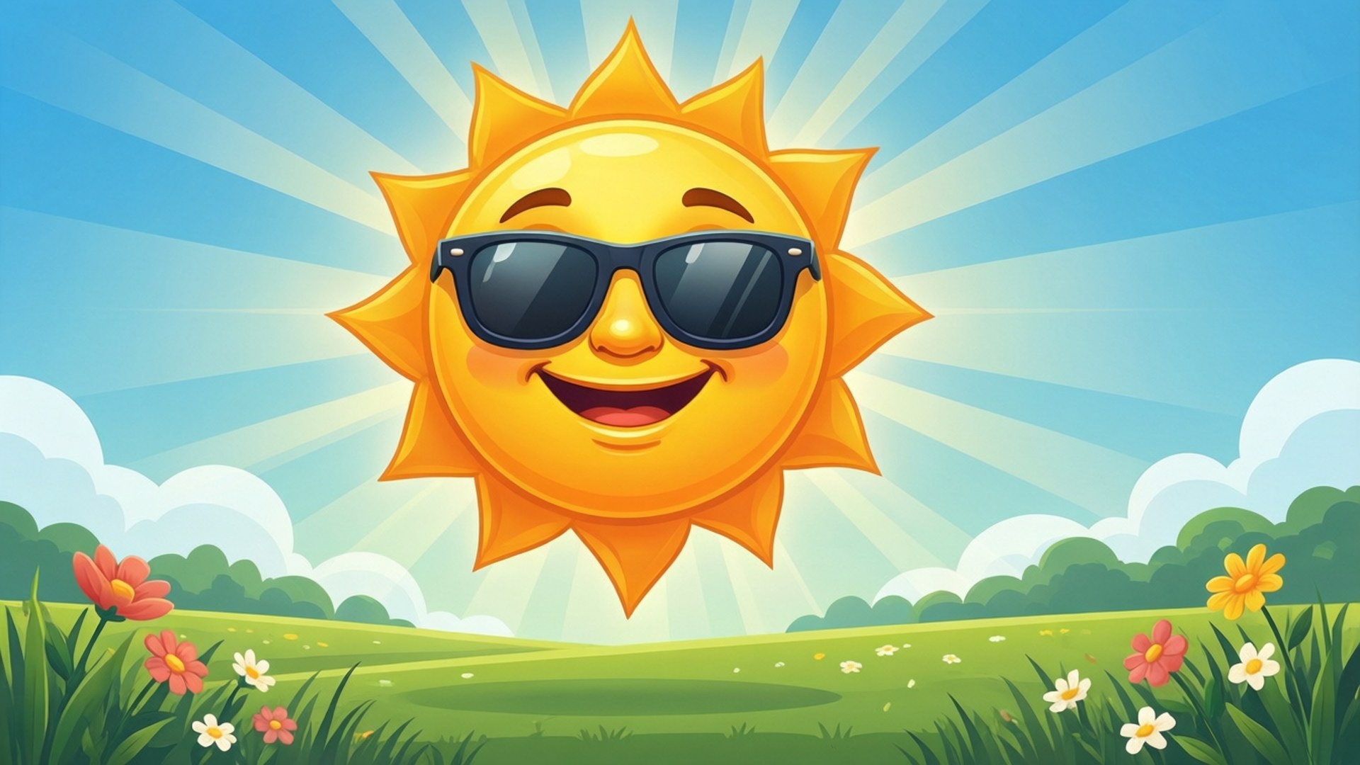 Smiling Sun Morning by Wallpapers.art Studio